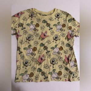 Nickelodeon SpongeBob and Patrick Kids Tee - Light Yellow